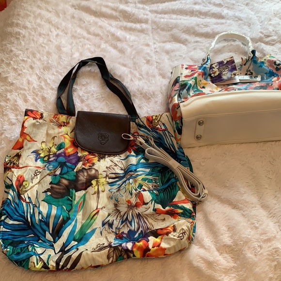 Sharif Genuine Leather Floral Handbag NWT - Picture 9 of 13